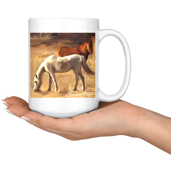 Ceramic Mug | Horse Series | Grazing in the Pasture