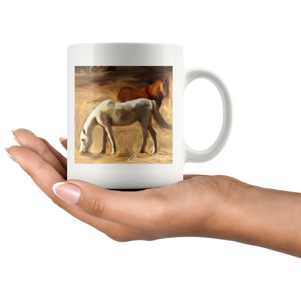 Ceramic Mug | Horse Series | Grazing in the Pasture