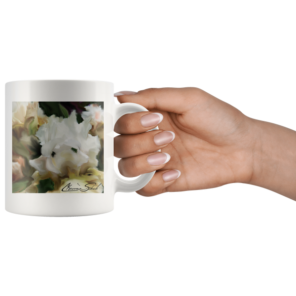 Ceramic Mug | Flower Series | Iris Cream