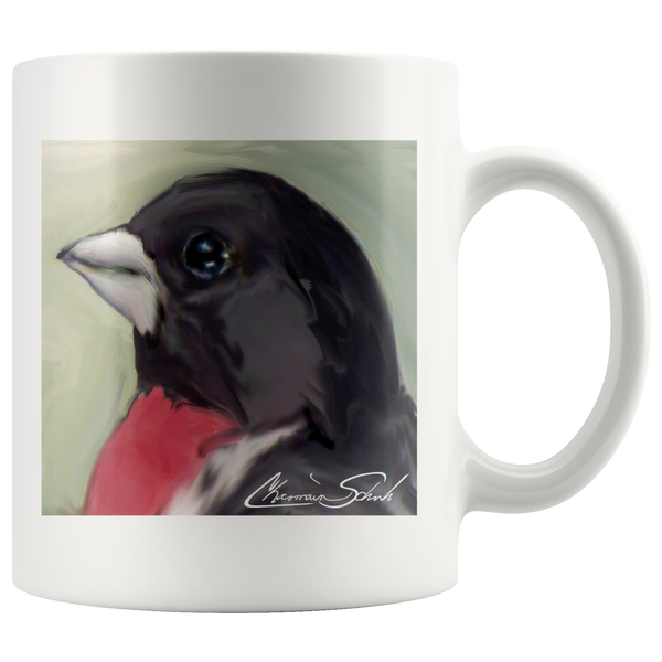 Ceramic Mug | Bird Series | Rose Breasted Grosbeak