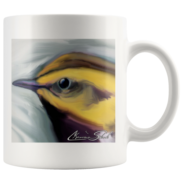 Ceramic Mug | Bird Series | Black Throated Green Warbler