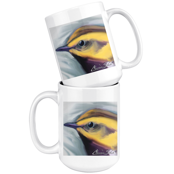 Ceramic Mug | Bird Series | Black Throated Green Warbler