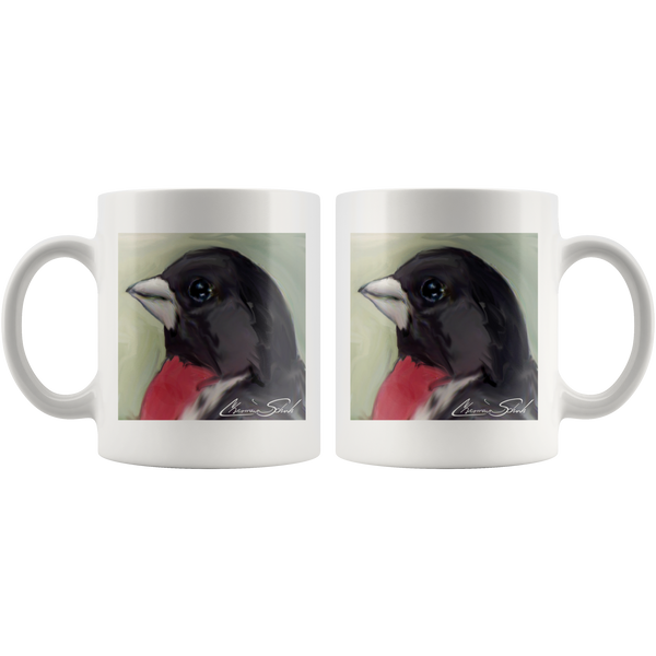 Ceramic Mug | Bird Series | Rose Breasted Grosbeak