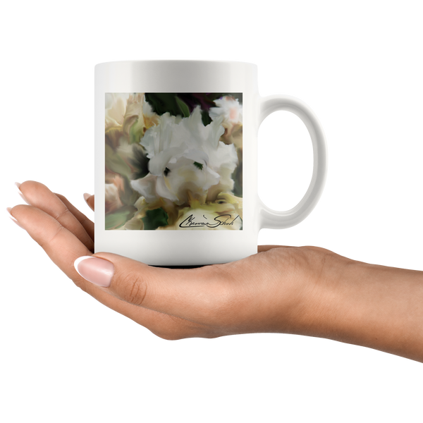 Ceramic Mug | Flower Series | Iris Cream