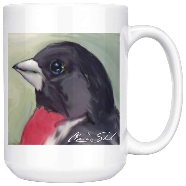 Ceramic Mug | Bird Series | Rose Breasted Grosbeak