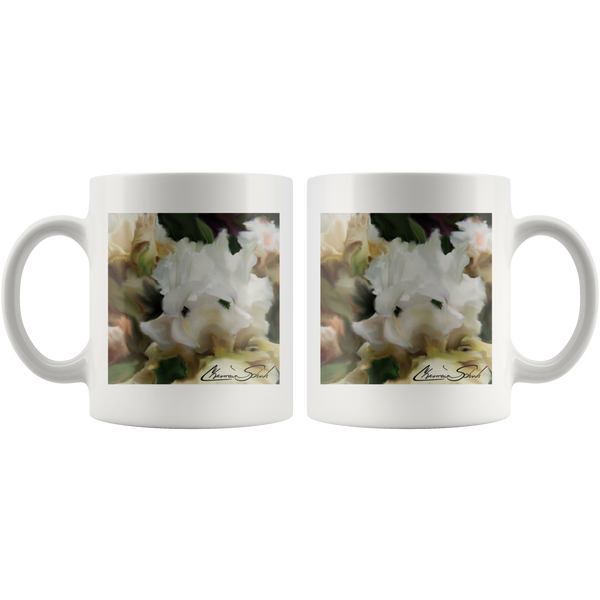 Ceramic Mug | Flower Series | Iris Cream