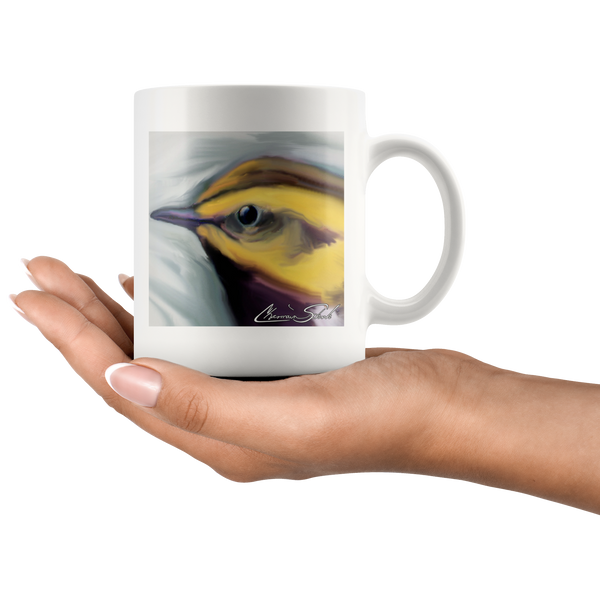 Ceramic Mug | Bird Series | Black Throated Green Warbler