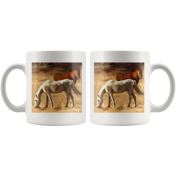 Ceramic Mug | Horse Series | Grazing in the Pasture