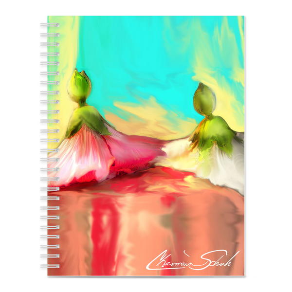 Spiral Soft Cover Notebook | Hollyhock Dolls Series | The Bow