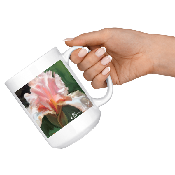 Ceramic Mug | Flower Series | Pink Iris