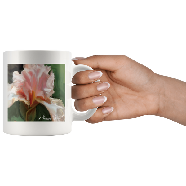 Ceramic Mug | Flower Series | Pink Iris