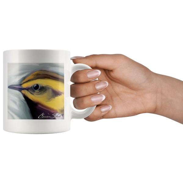Ceramic Mug | Bird Series | Black Throated Green Warbler