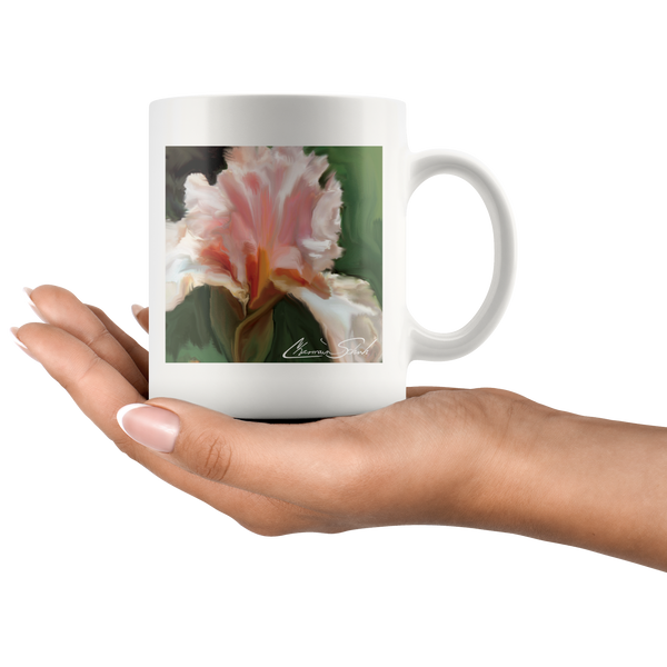 Ceramic Mug | Flower Series | Pink Iris
