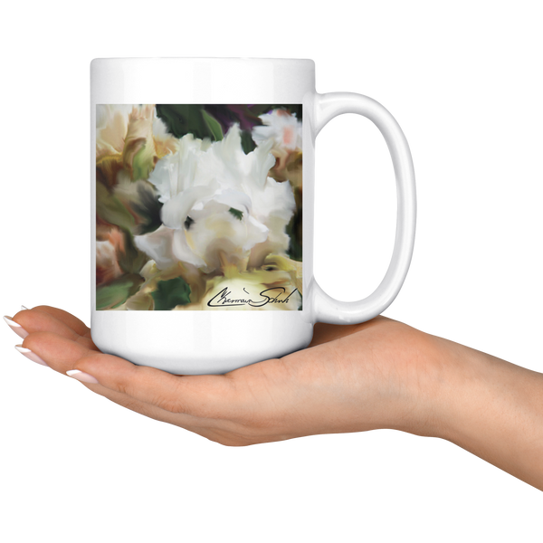 Ceramic Mug | Flower Series | Iris Cream