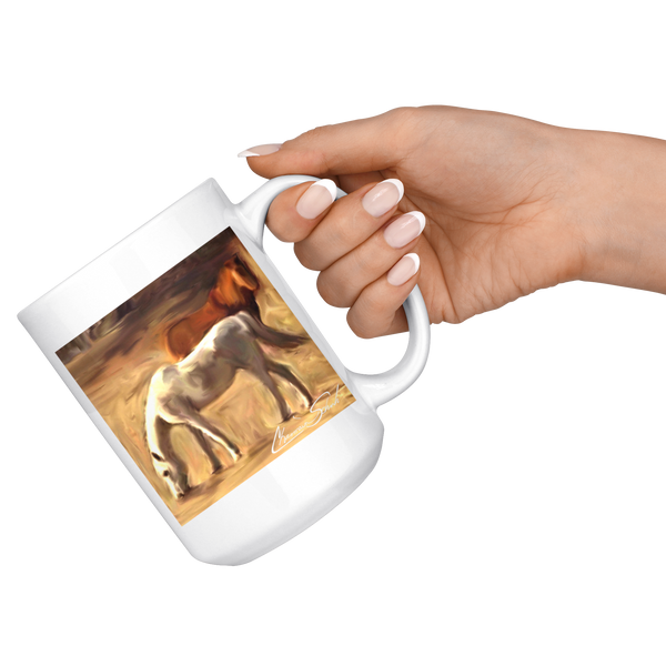 Ceramic Mug | Horse Series | Grazing in the Pasture