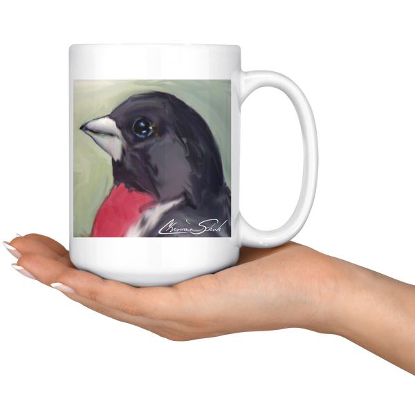 Ceramic Mug | Bird Series | Rose Breasted Grosbeak