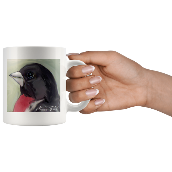 Ceramic Mug | Bird Series | Rose Breasted Grosbeak