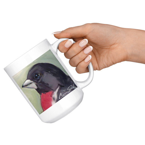 Ceramic Mug | Bird Series | Rose Breasted Grosbeak