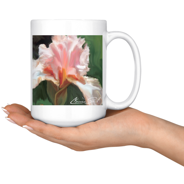 Ceramic Mug | Flower Series | Pink Iris