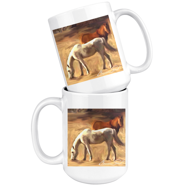 Ceramic Mug | Horse Series | Grazing in the Pasture
