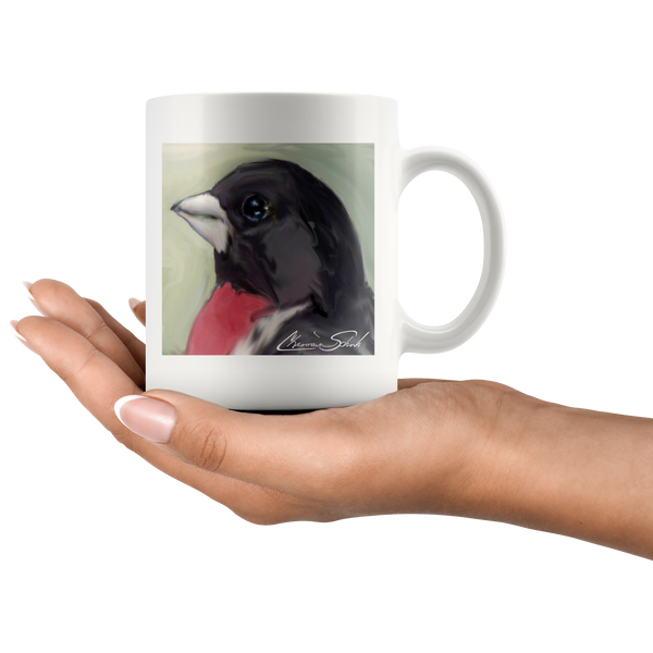 Ceramic Mug | Bird Series | Rose Breasted Grosbeak
