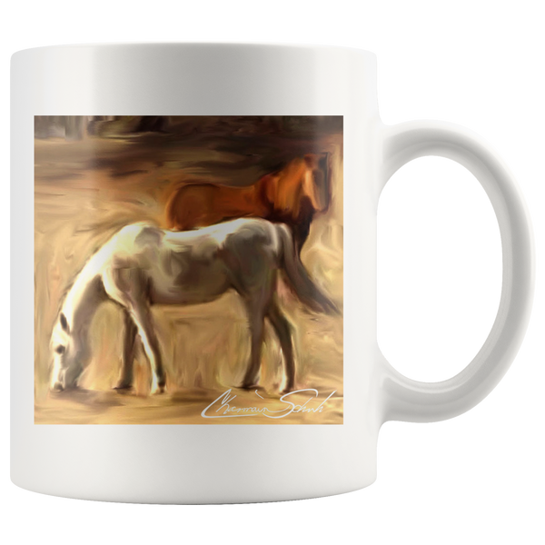 Ceramic Mug | Horse Series | Grazing in the Pasture