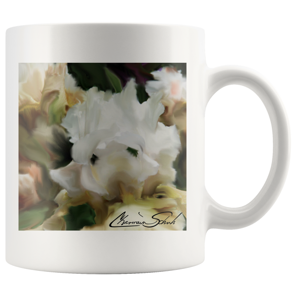 Ceramic Mug | Flower Series | Iris Cream