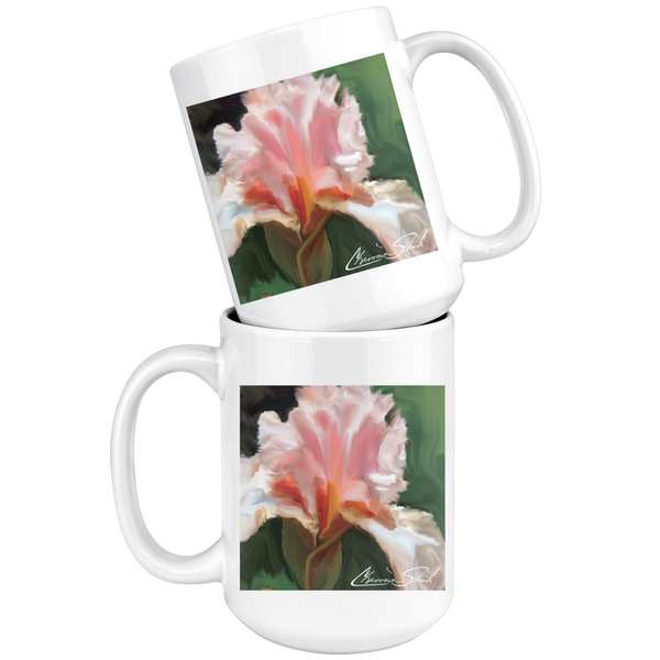 Ceramic Mug | Flower Series | Pink Iris