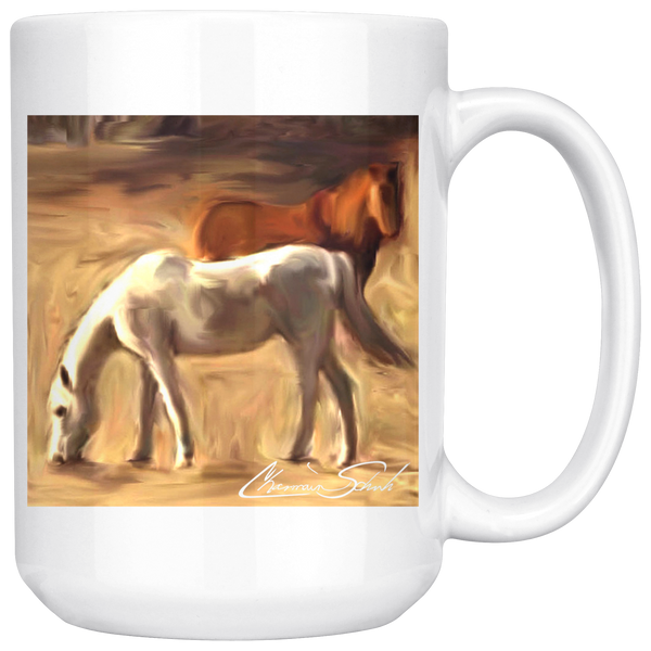 Ceramic Mug | Horse Series | Grazing in the Pasture