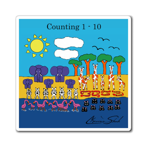 Magnets for Children | Counting 1 - 10 | Safari Fun