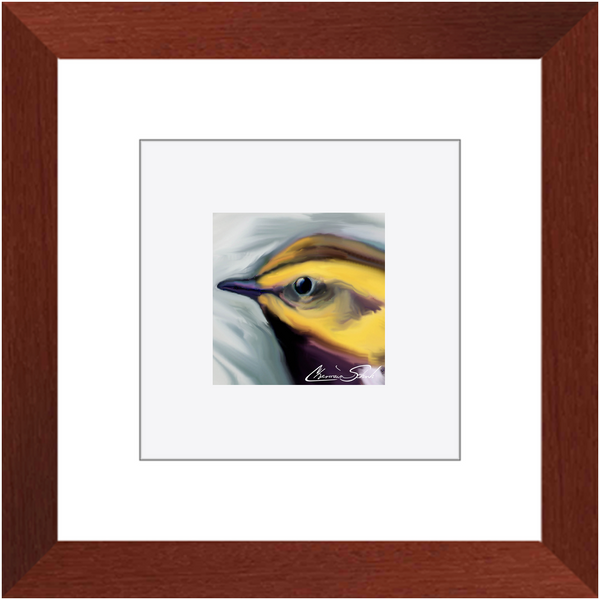 Framed Print | Bird Series | Black Throated Green Warbler