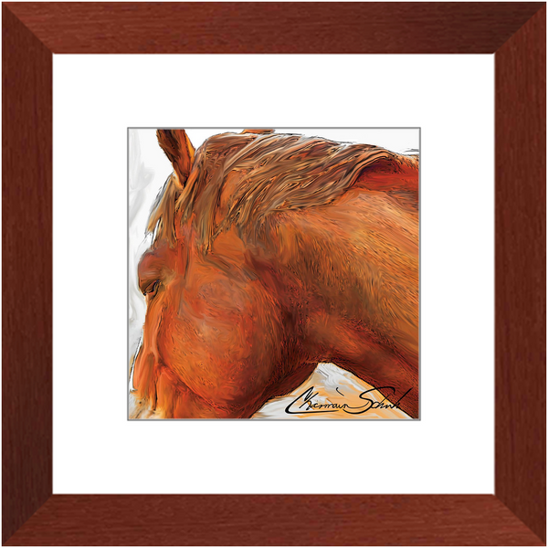 Framed Print | Horse Series | Chestnut's Orange Glow