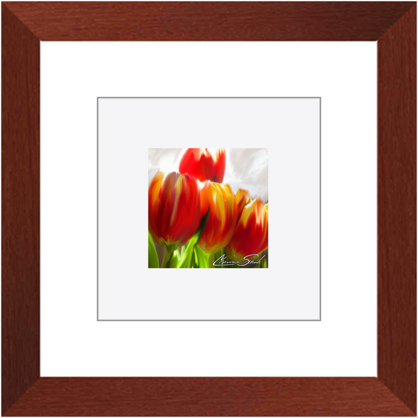 Framed Print | Flower Series | Red Tulips