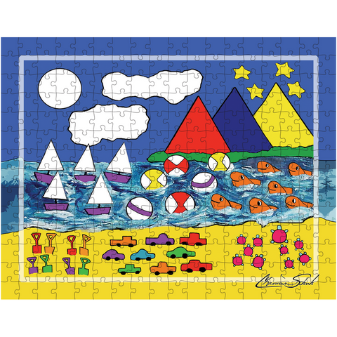 Children's Counting Puzzle | Day at the Beach