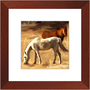 Framed Print | Horse Series | Grazing in the Pasture