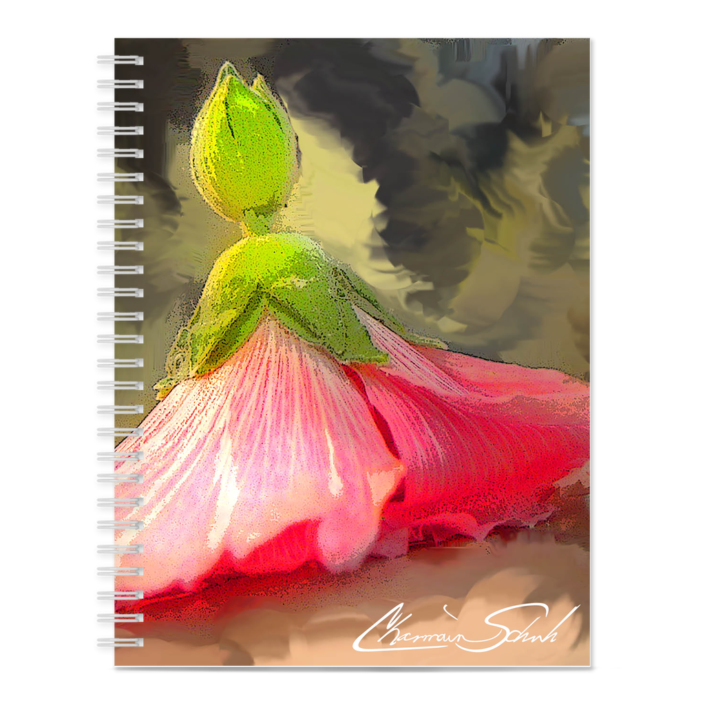 Spiral Soft Cover Notebook | Hollyhock Dolls Series | Midsummer Bowing