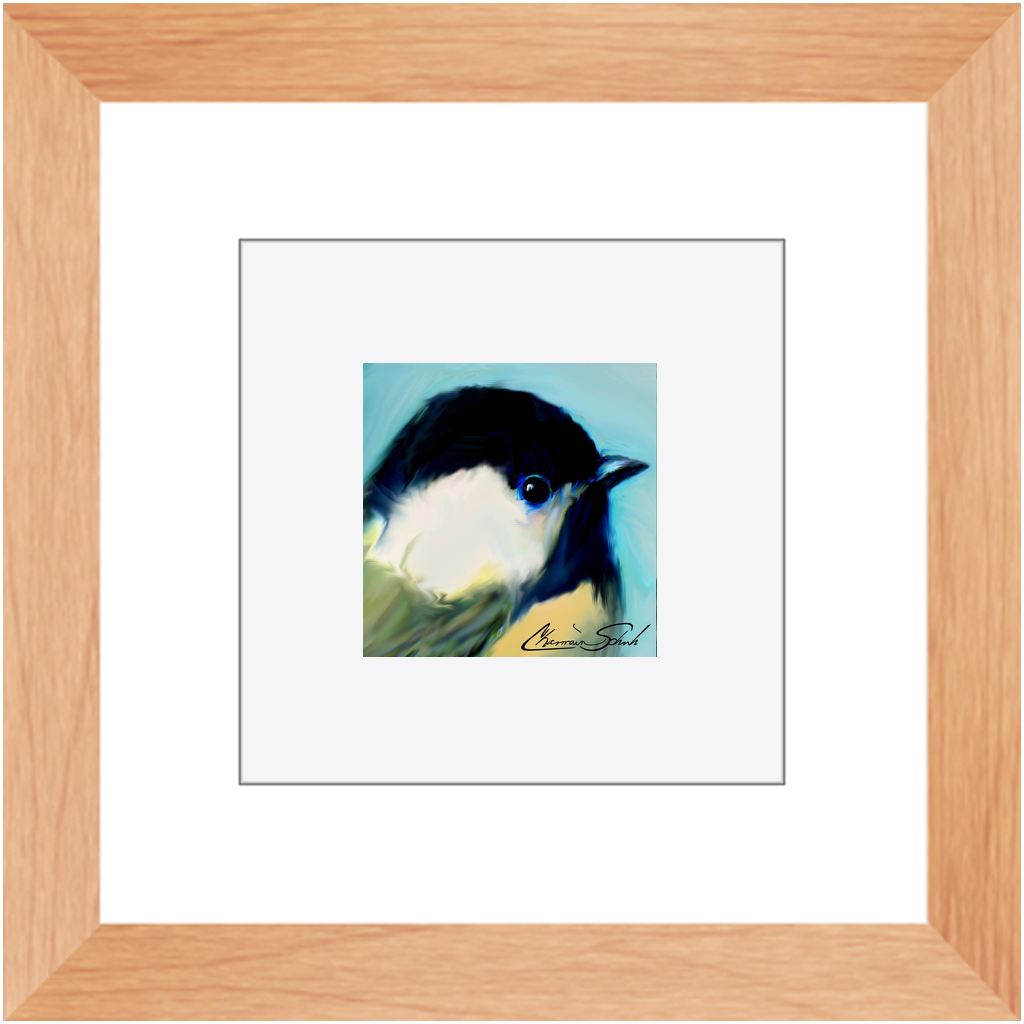 Framed Print | Bird Series | Black Capped Chickadee