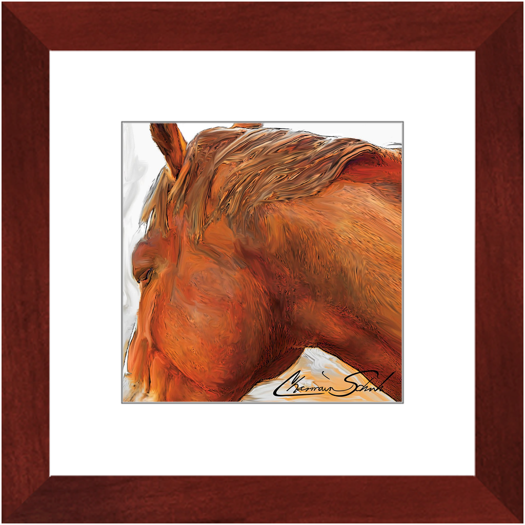 Framed Print | Horse Series | Chestnut's Orange Glow